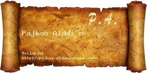 Pajkos Aldán névjegykártya